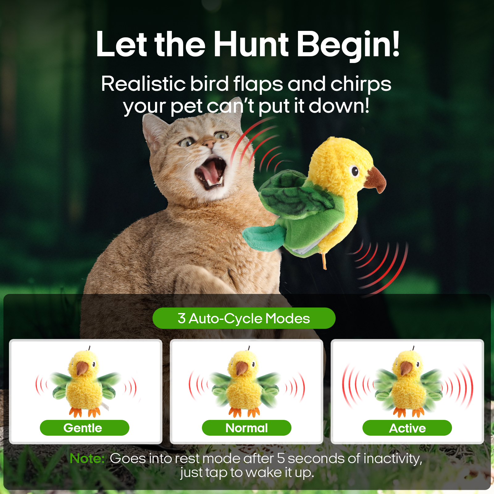 Flapping Bird pet toy