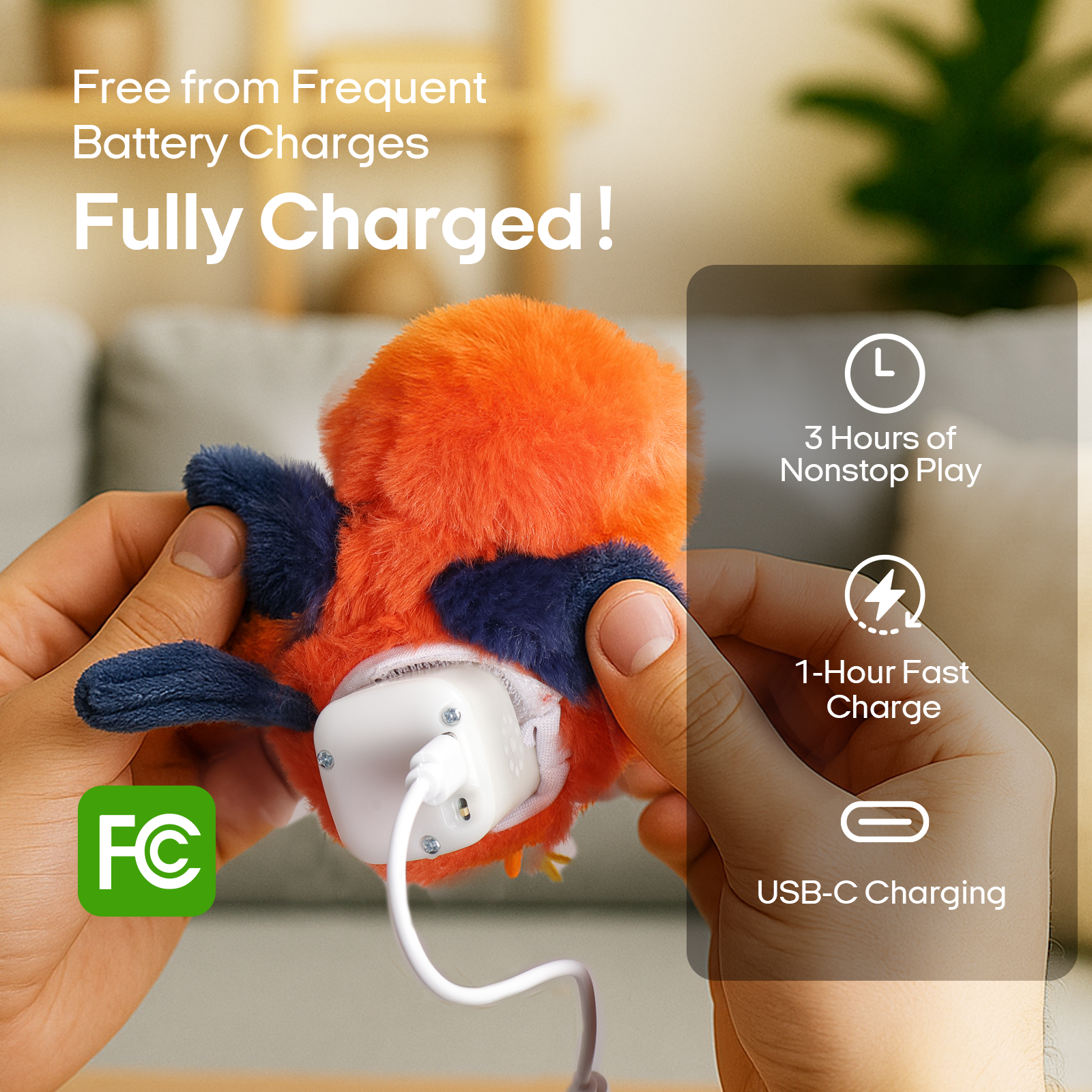 Flapping Bird pet toy