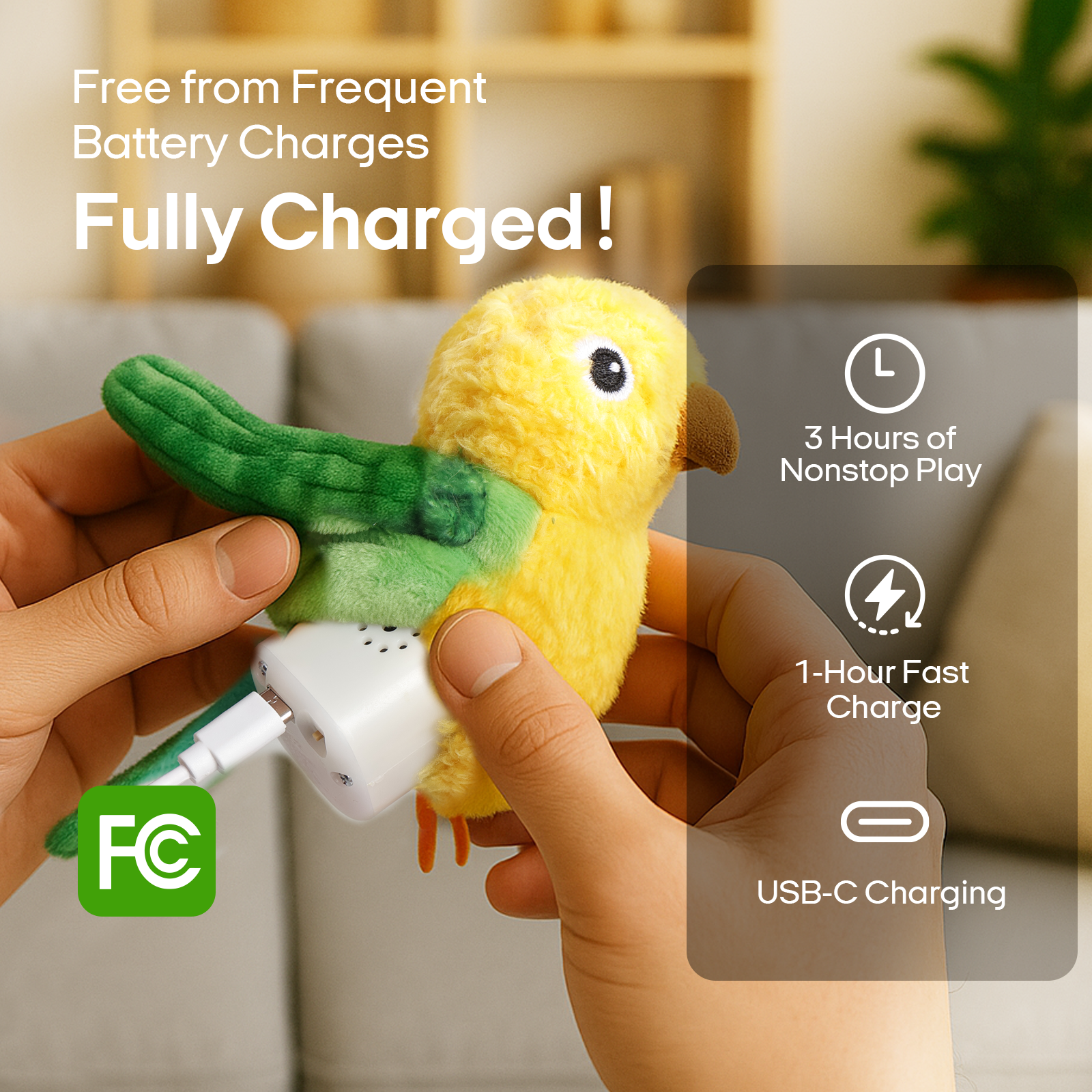 Flapping Bird pet toy