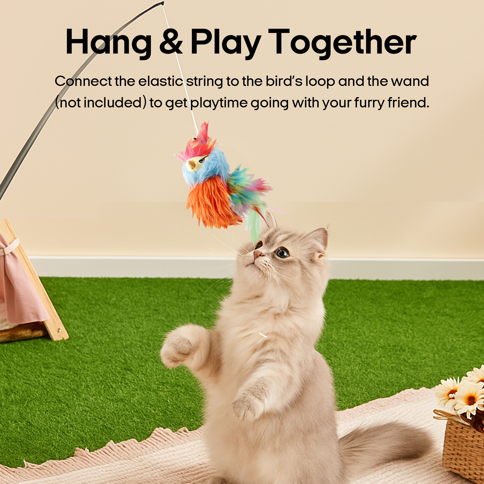 Flapping Bird pet toy
