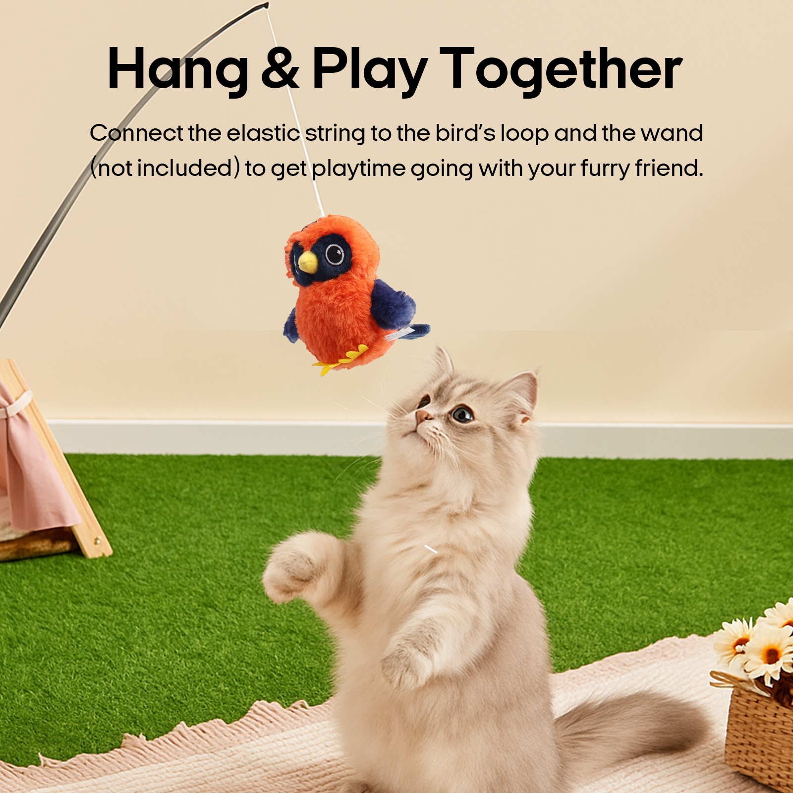 Flapping Bird pet toy