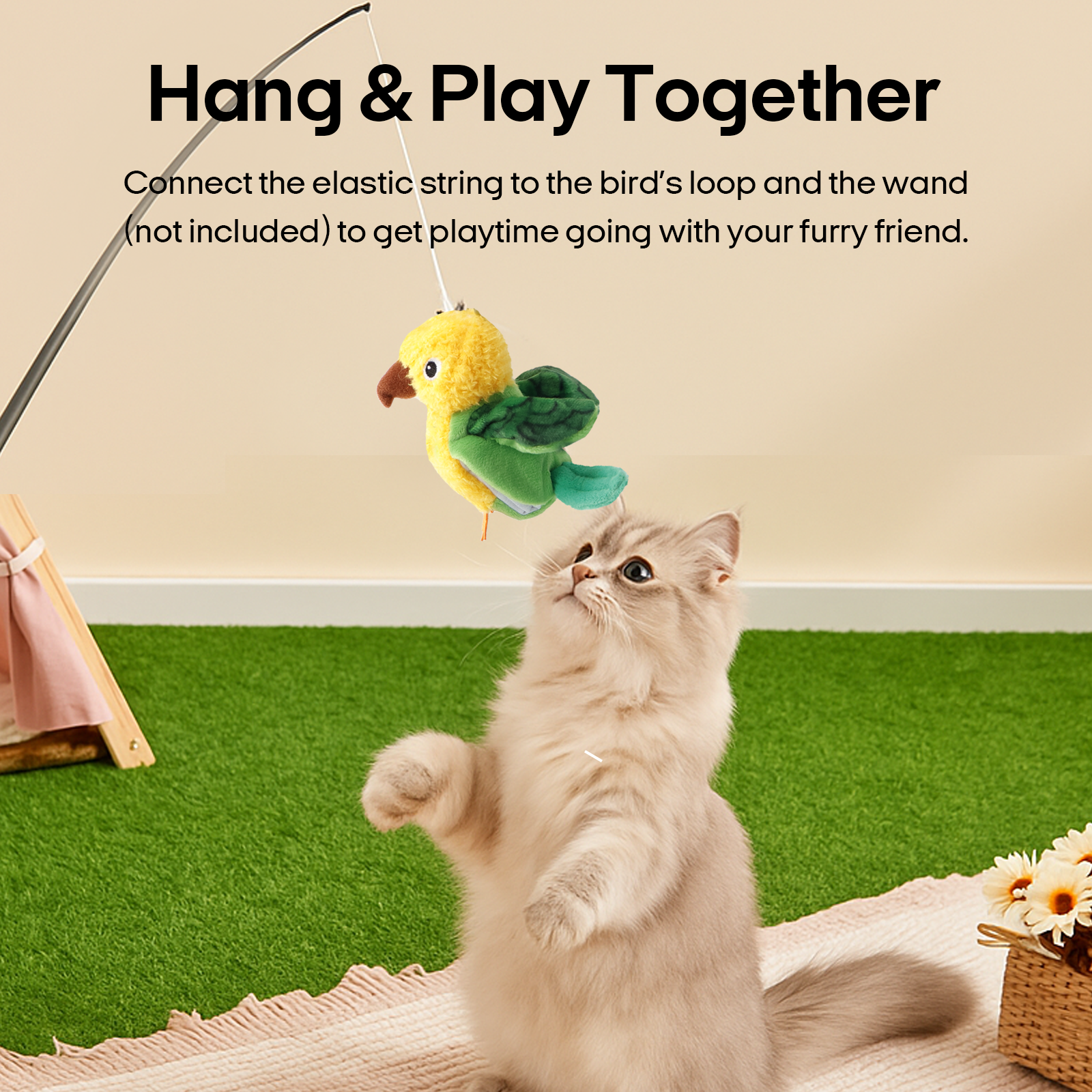 Flapping Bird pet toy