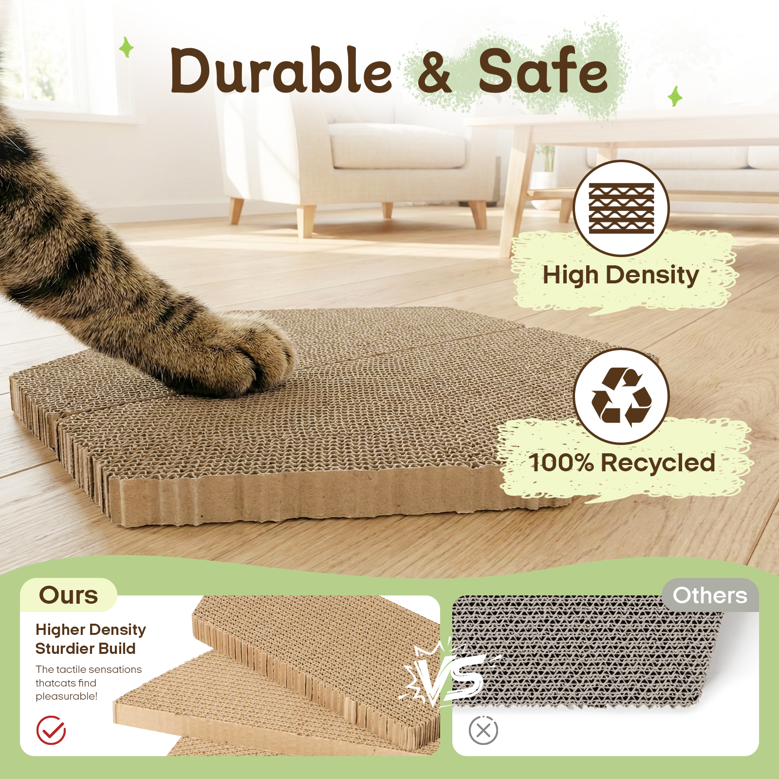 Cardboard Cat Scratcher House